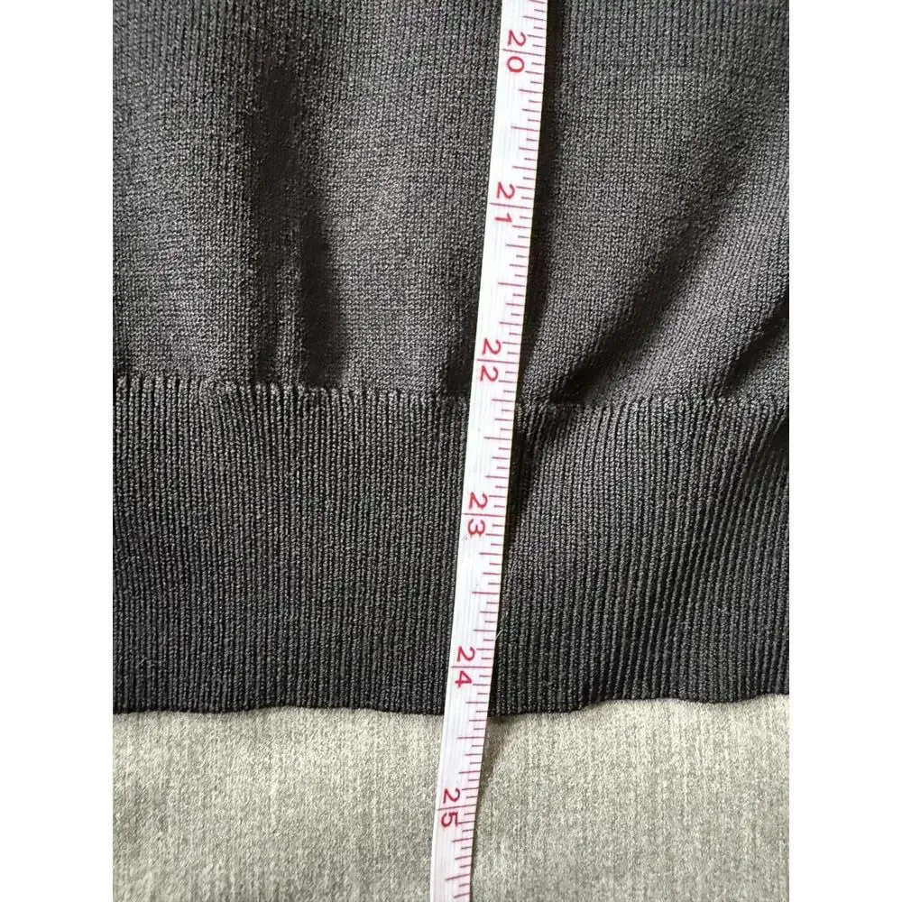 Alessandro Albanese Womens Size Small Black & Gray V Neck PullOver Sweater Horse - Picture 8 of 9